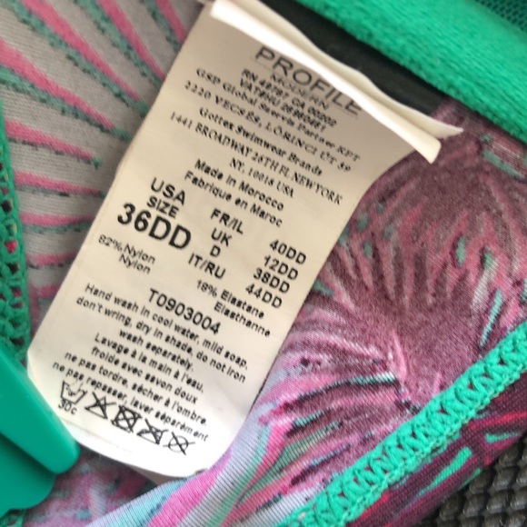 💥HP💥PROFILE modern (36DD) Swim Top - Picture 5 of 9